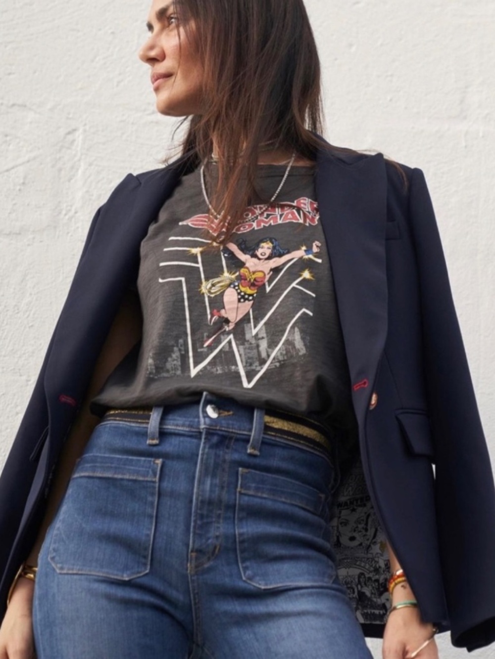 Veronica Beard x Wonder Women Miller Dickey Navy Jacket Blazer 8 RARE Collector - Picture 4 of 12